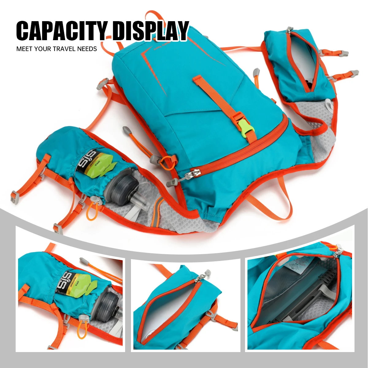 Small Backpack for Women, Lightweight and Portable, Outdoor Sports and Travel, Water-Repellent Mountaineering Bag for Men, Professional Hiking and Fishing Backpack for Couples