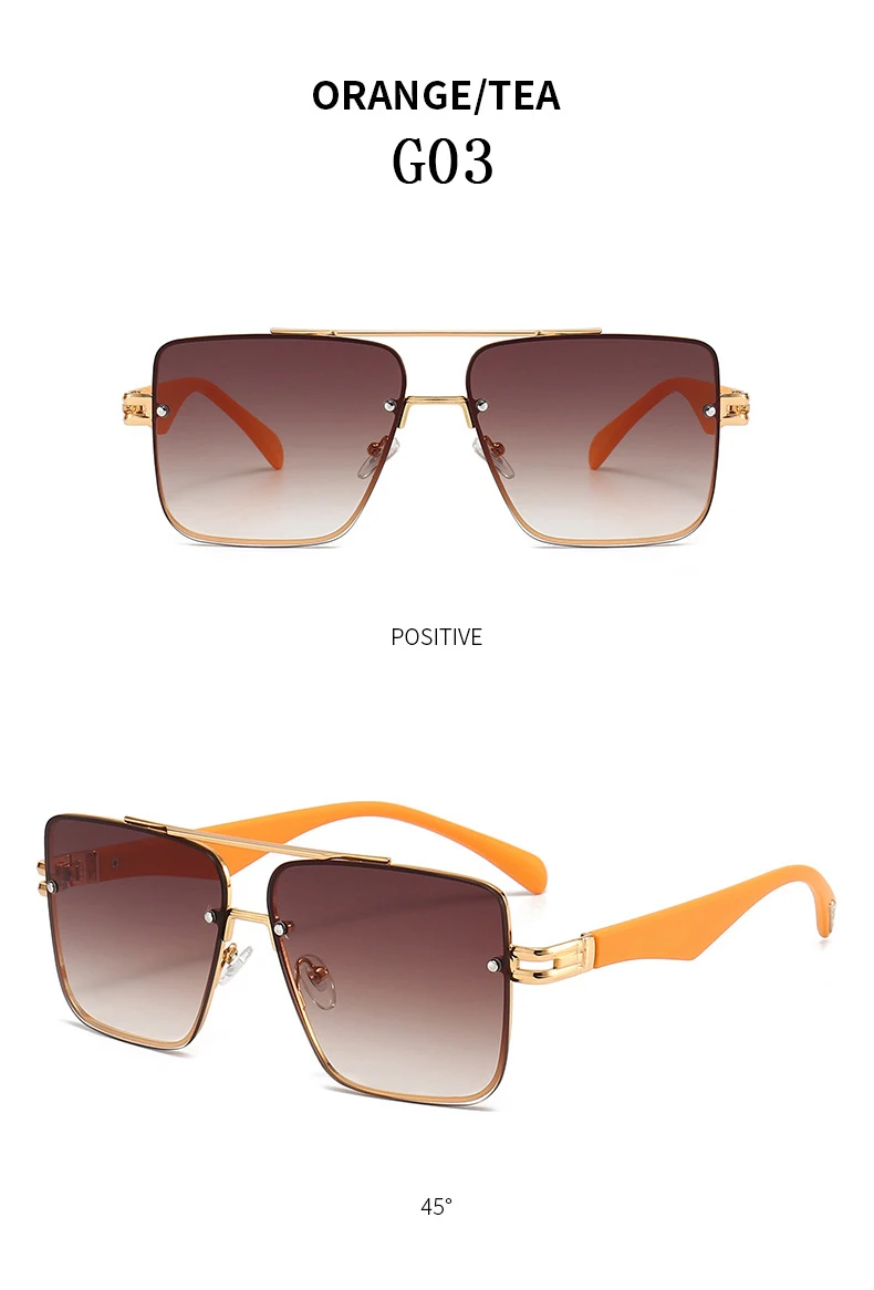 Óculos de sol quadrados femininos oversized vintage moda_voghion.com