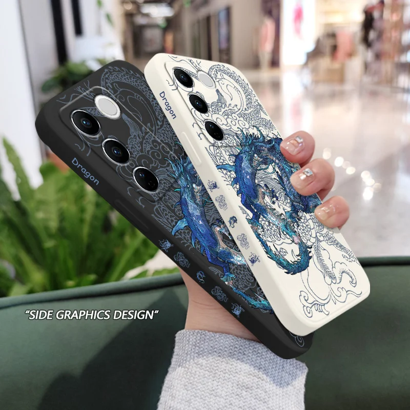 Blue Dragon Design Phone Case - Sleek and Stylish Protection