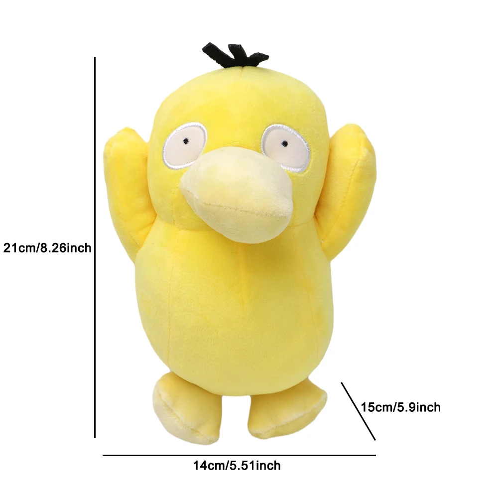 Psyduck Wobbuffet Scorbunny Meowth Mewtwo Mew Piplup Chikorita Pidgeotto Plush Toys Game for Collectible Gift,Soft Plushies - 5
