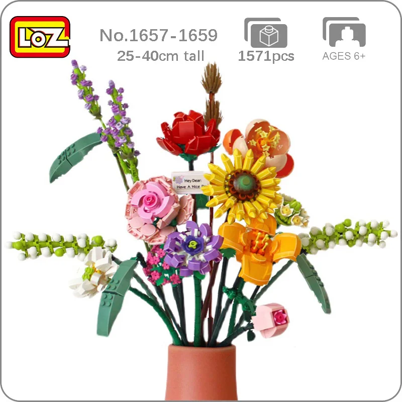 Loz Eternal Flower Plant Rose Sunflower Saffron Daisy Lavender Hibiscus