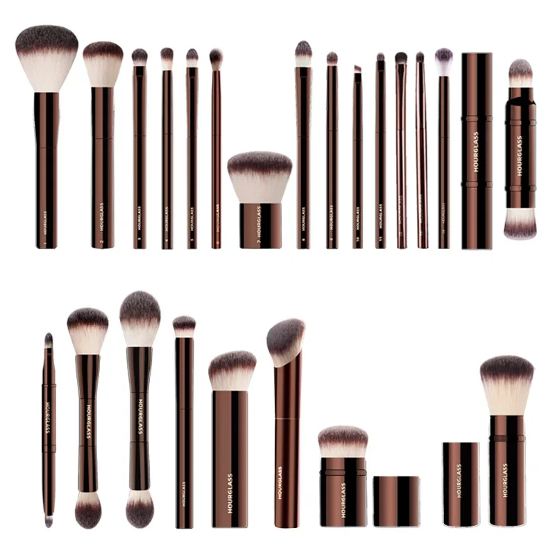 Hourglass Makeup Brush Loose Powder Powder Blusher Foundation Eye Shadow Eyebrow Eyeliner Concealer Brush Makeup  Brush set