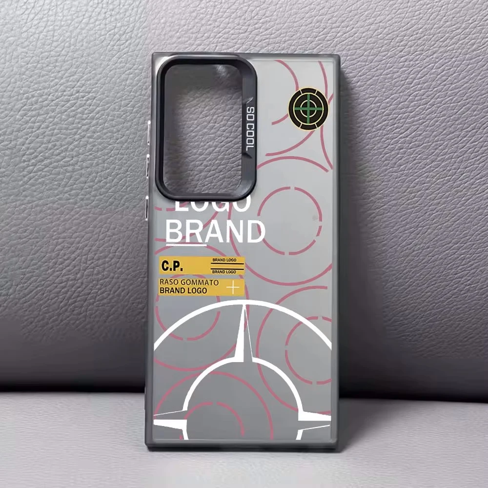 Coque Stone Island Pour IPhone 13/14 - Design à Motifs Multicolore - Neuf
