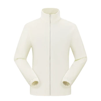 CHRLCK Women's 3 In 1 Thick Hiking Jacket Fleece Waterproof Splicing Windbreaker Outdoor Warm Camping Jacket Windproof Coat 4