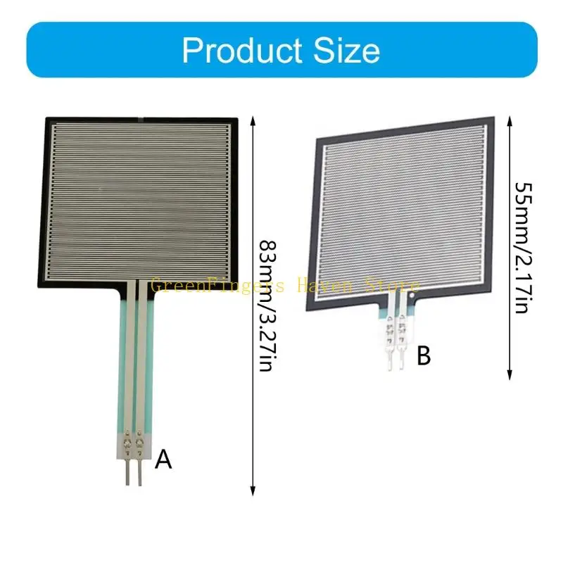 F68D DIY 전자공학을 위한 유연한 압력 센서 0.4 mm 3g-50kg 힘 센서