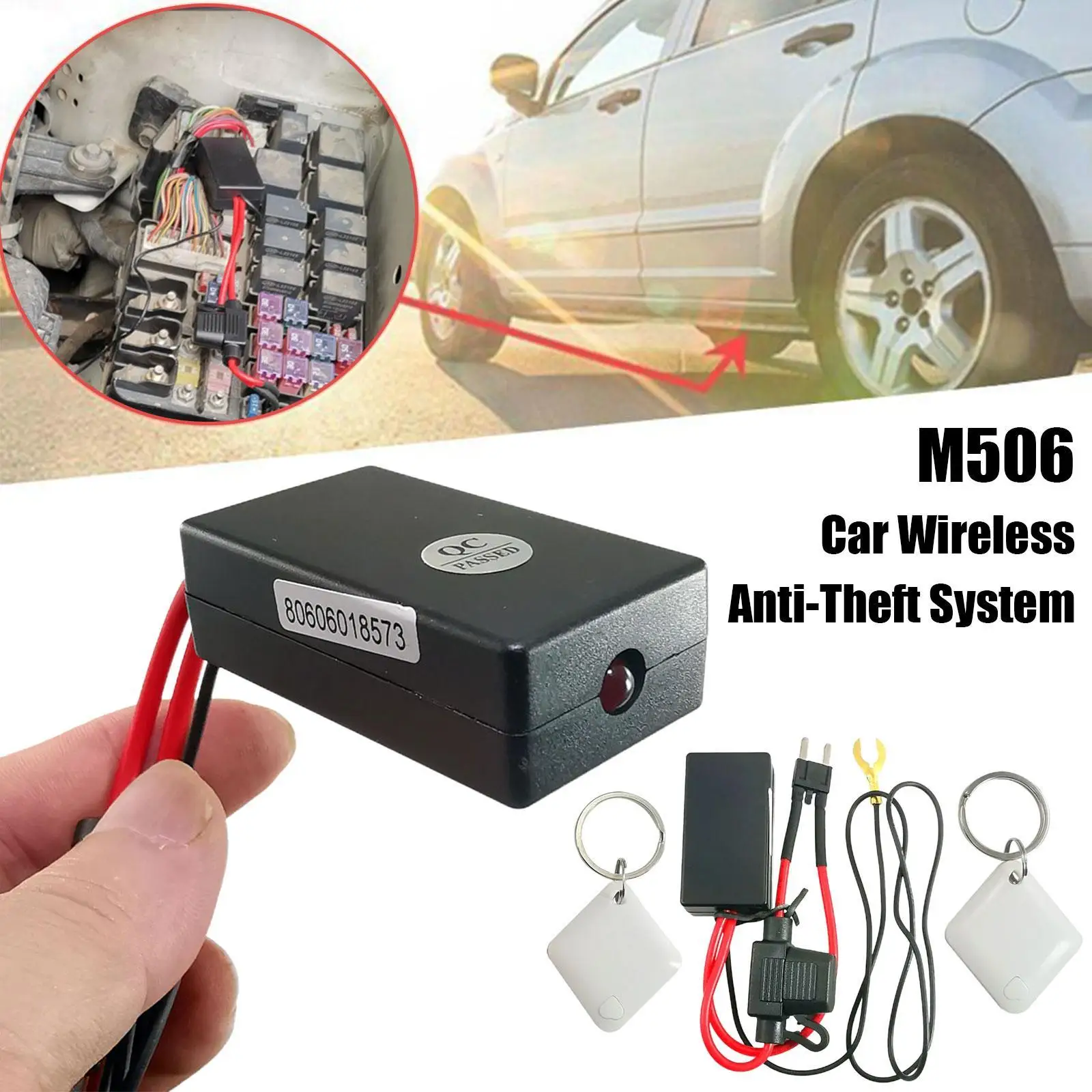 

Car Wireless Anti-theft Motorcycle Hidden Lock System Intelligent Circuit Alarm Ic With Ca Engine Immobilizer Off Cut