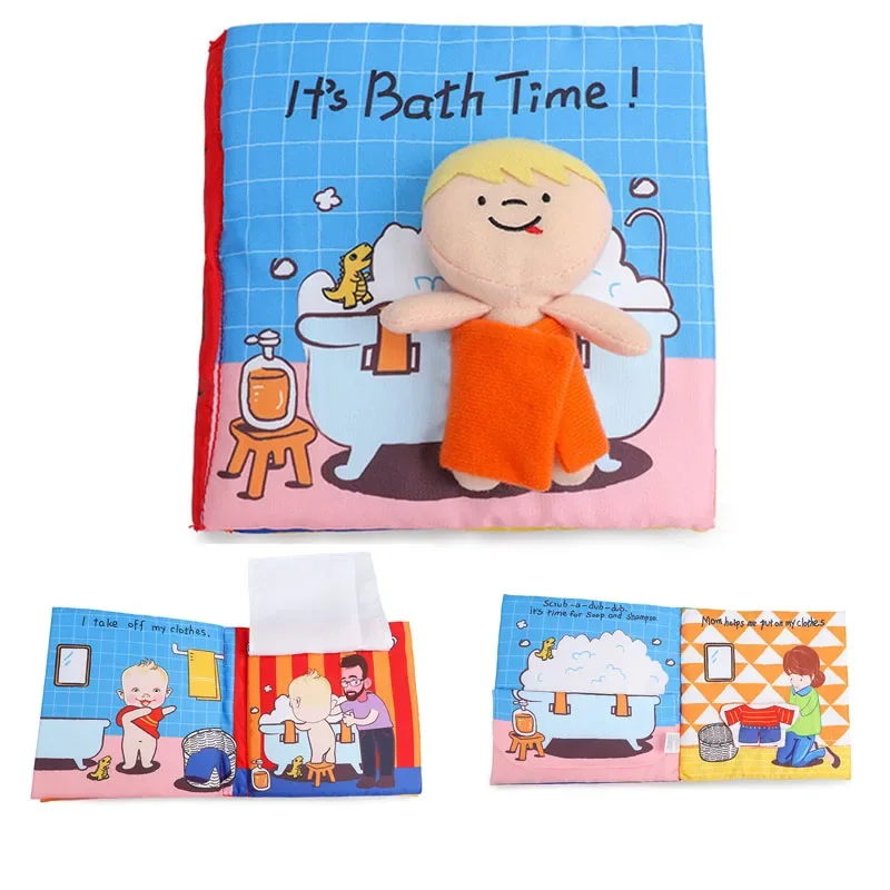 

Cloth Book Parent-Child Interaction Puzzle Fabric Books Ring Paper Baby Early Learning Develop Cognize Reading Toys 0-12 Months