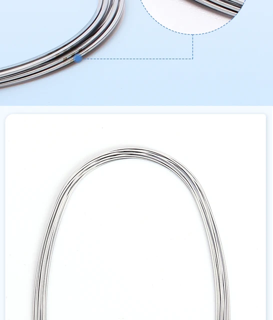 10 Confezioni Filo Arco Curva Inversa Ortodonzia Dentale Niti Super - Foto 8