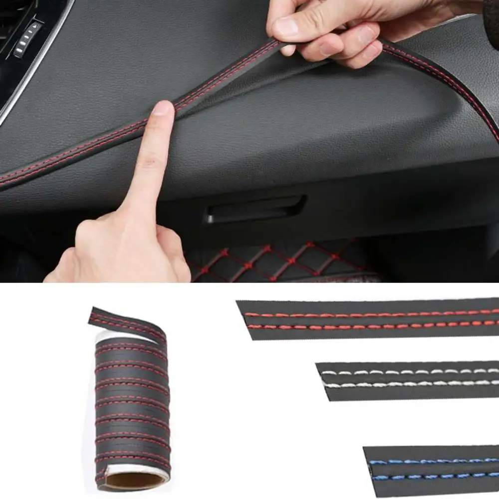 

Auto self-adhesive decorative thread DIY flexible interior molding decorative strip car accessories woven strip dashboard sticke