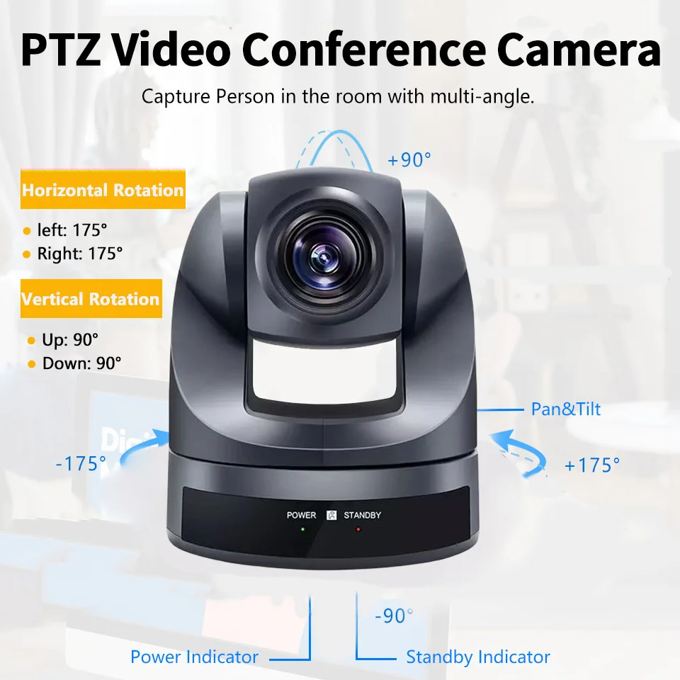 Conference Camera PTZ Video HD USB HD MI 3X 10X 20X For Educate Live Business Meeting Equipment Remote Teaching Telemedicine