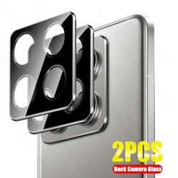 Enhanced Back HD Camera Protector Cover for 5G Smartphones - Black/Clear 3D Lenses Tempered Glass Film (Black - 2Pieces)