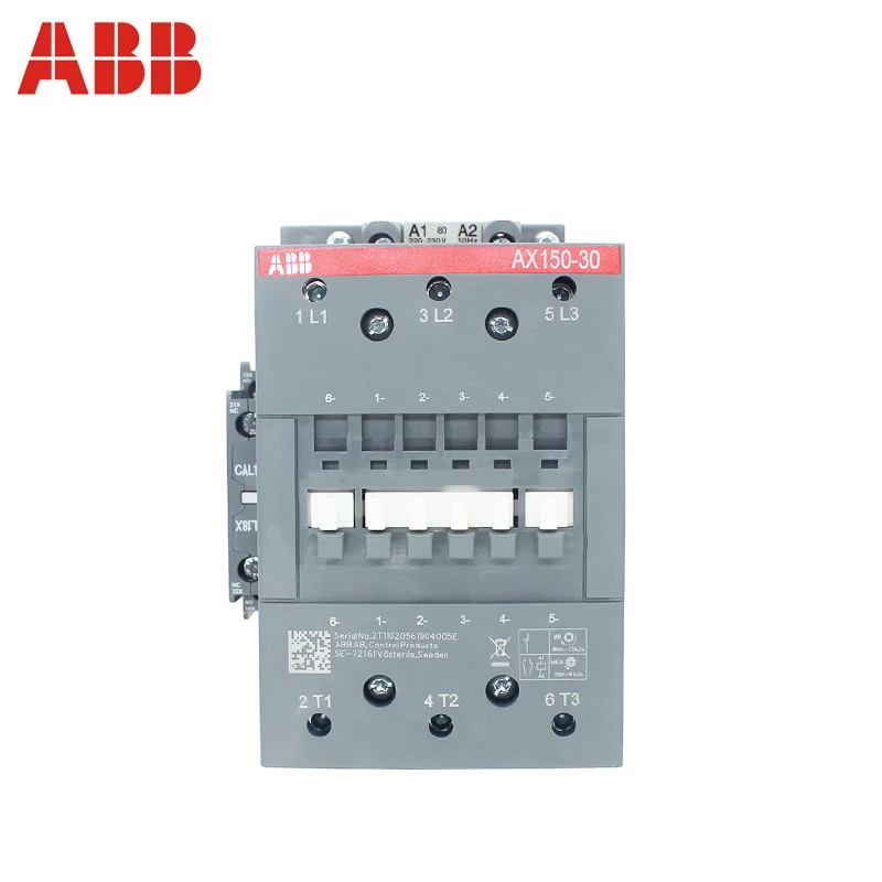 ABB-3-ploe-contactors-AX-series-1NC-1NO-50HZ-60HZ-24V-440V-150A-AX150 ...
