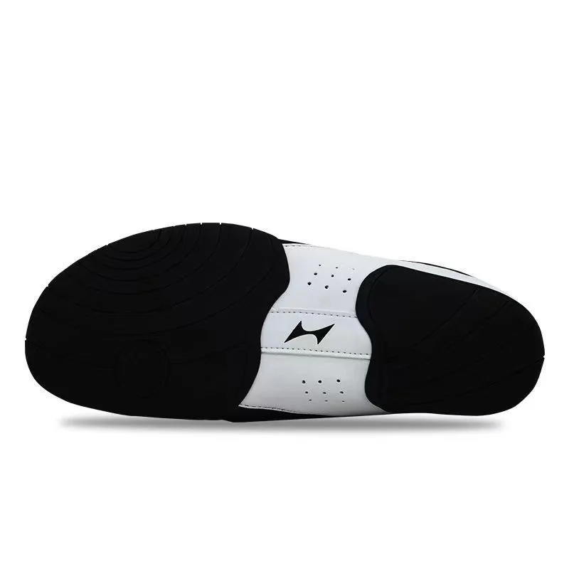 Professional Big Kids Taekwondo Shoes White Leather Men's Taiji Shoes Women's Soft Bottom Morning Training Martial Arts