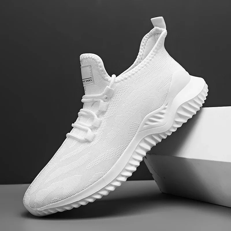 Men Running Shoes Outdoor Men Sneakers for Hiking Breathable Lightweight Mesh Casual Shoes Cushioned Lace Up Plus Size 39-46