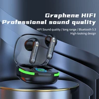 Wireless Bluetooth Digital Display Headset Bluetooth 5.3 Headset Sports HIFI Dual Noise Reduction Low Latency Earphone 1