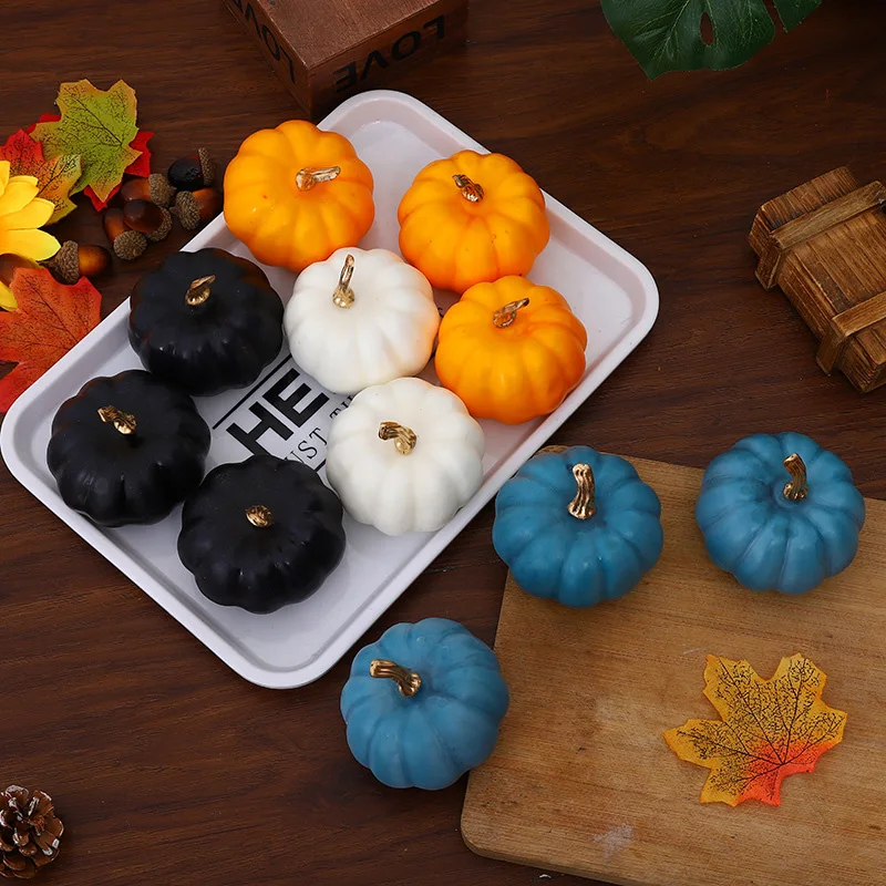 Artificial Pumpkin Decoration 1PC Halloween Simulation Foam Mini For Home Thanksgiving Party