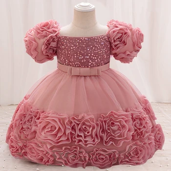 Sequin Flower Party Dress 1