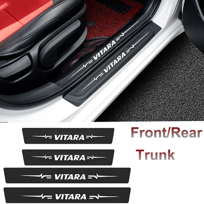 Car Interior for Suzuki VITARA Badge Door Threshold Sill Stickers Scuff
