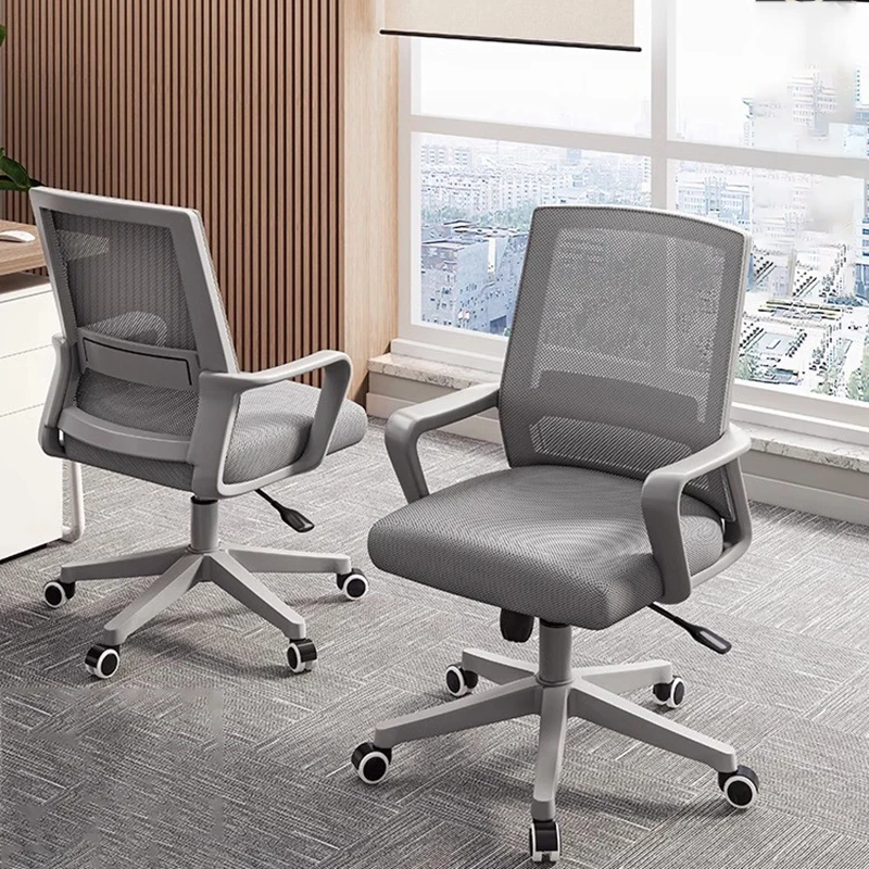 

Регулируемые офисные стулья в скандинавском стиле, эргономичные офисные вращающиеся стулья для конференций и отдыха, металлическая игровая мебель для офиса