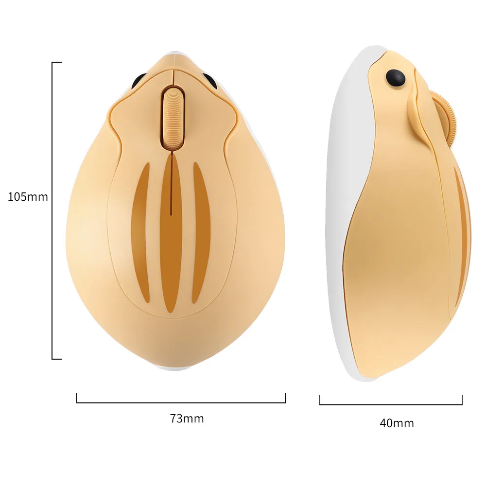 무선 블루투스 귀여운 마우스 햄스터 인체 공학적 USB 컴퓨터 1200 인치 당 점 일시 중지 2.4G 광학 1200 인치 당 점 핑크 마우스 PC 노트북 소녀