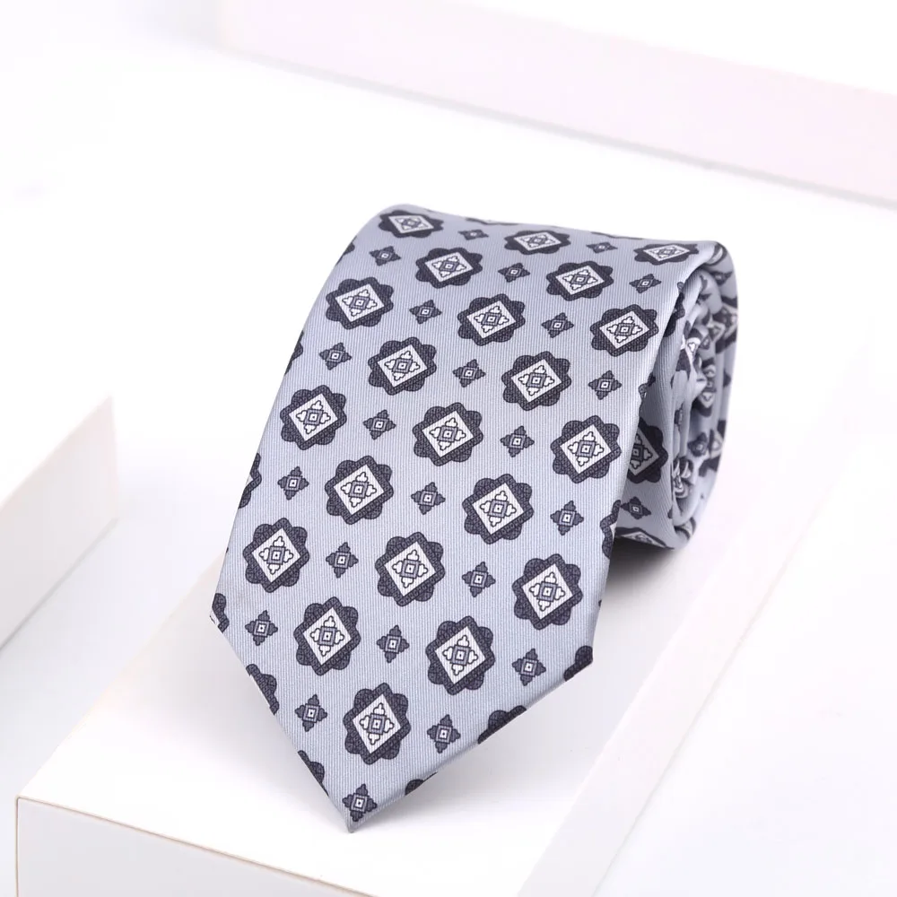 Klassische Herren-Krawatten aus Kunstseide, weich, neuartig, marineblau, weinrot, gepunktet, kariert, Business- und Hochzeitsaccessoires, Krawatten – Detail 13
