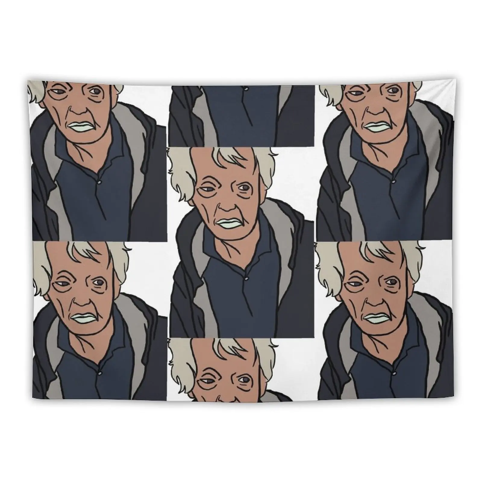 

New Grandpa Eating Paint Tapestry Wall Mural Funny Tapestry