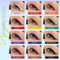 QIBEST High Pigment Eyeliner Pencil Waterproof Smudgeproof Makeup Eye Liner Liquid Black Eyeliner Quick Drying Eyes Cosmetics 2