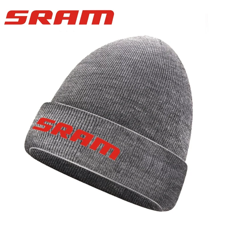 SRAM solid color versatile autumn and winter knitted hat European and American workwear men's and women's brimless hat 2