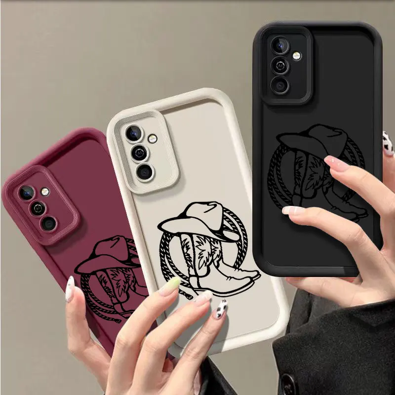 Western Cowgirl TPU Soft Phone Case Cover
