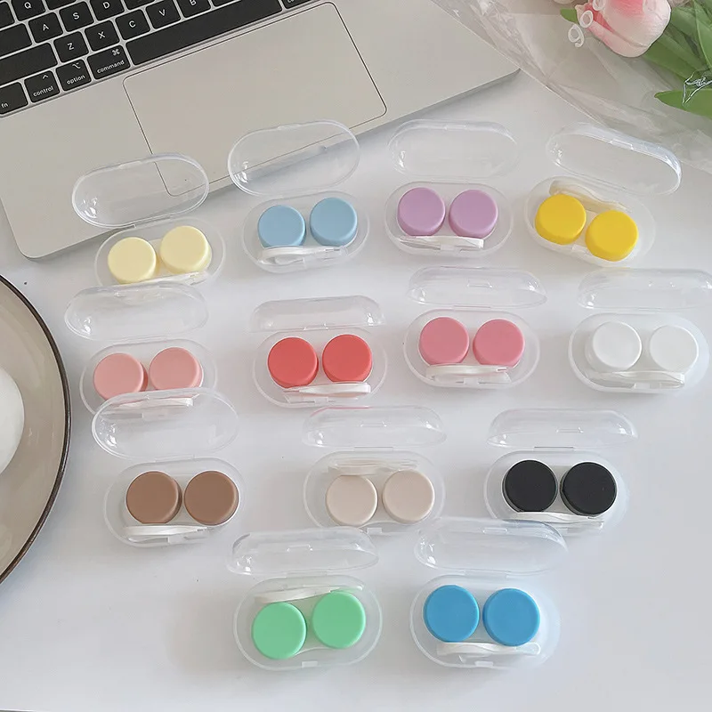 1pcs Girl Small Contact Lenses Box Portable Cute Women Contact Lens