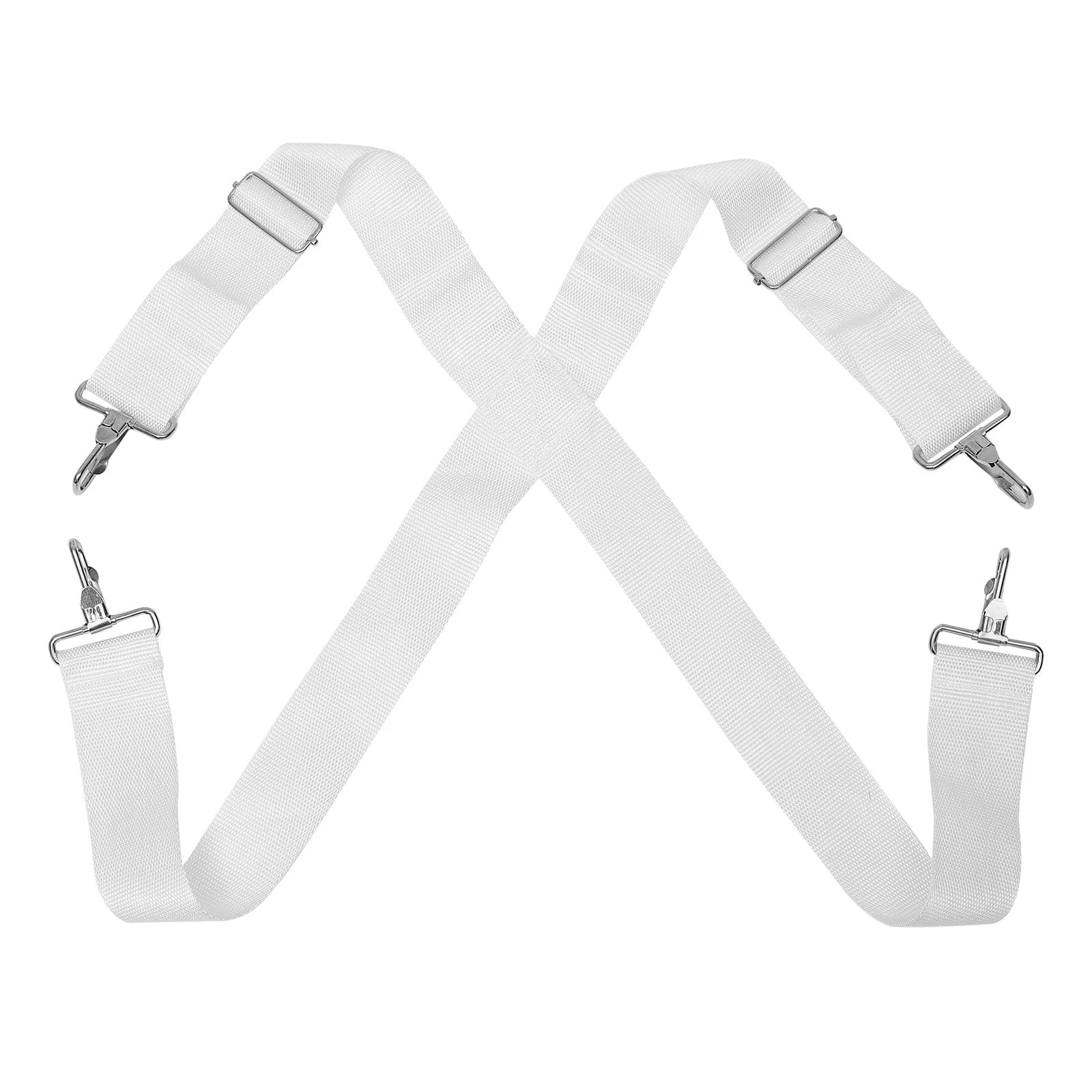 Snare Drum Strap The Cross Bass Sling Marching Belt White Shoulder Harness