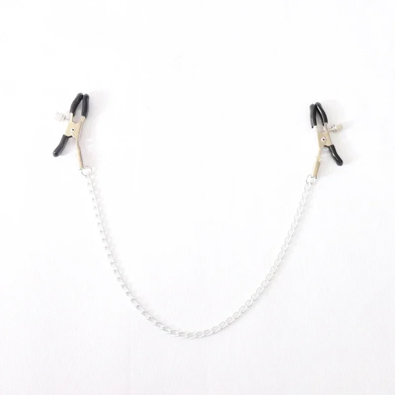 Sex Toys Breast Clamp Nipple Clip Sex Toy with Chain Festish Sextoy Stainless Steel Metal Sex Slaves SM Kit 3 Clips 3 Chains Set