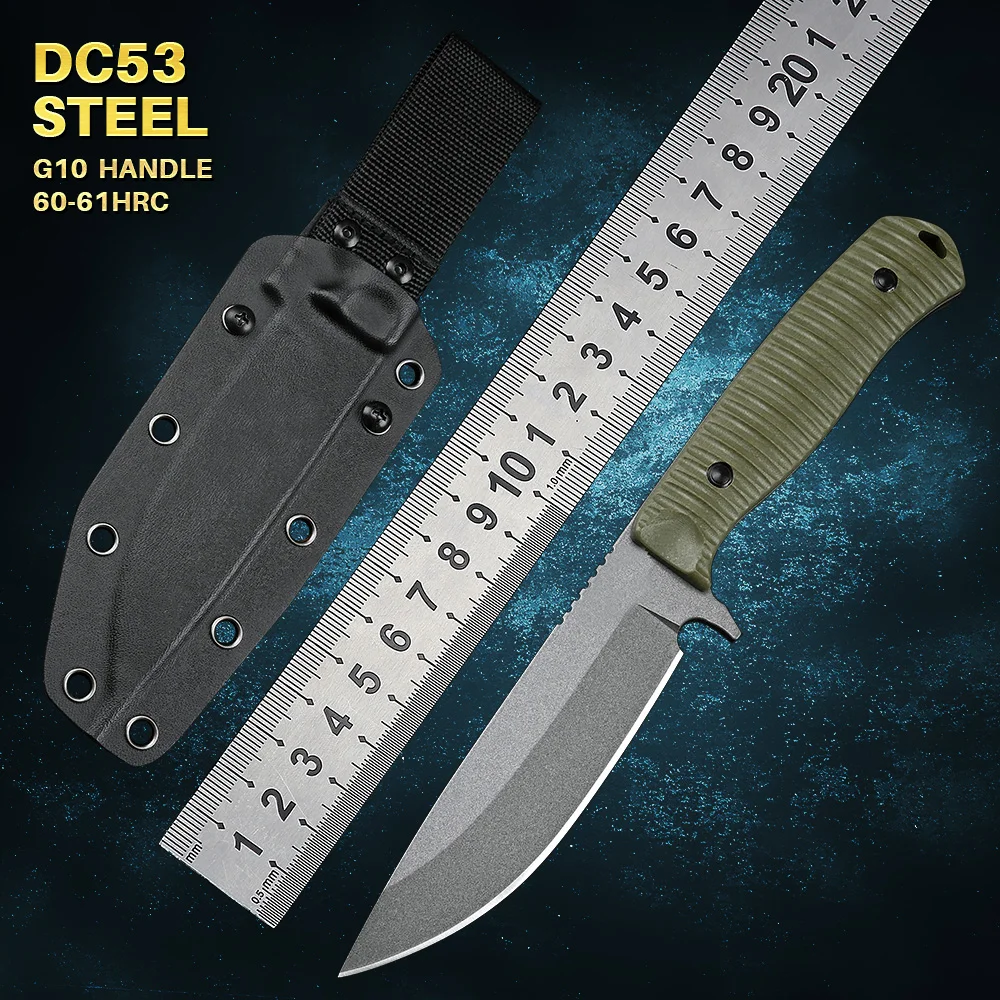 DC53 Steel 539 Fixed Blade Utility Knives Hunting Survival Knife
