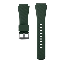 Versatile Silicone Smartwatch Strap - 20mm/22mm, Multiple Colors Available - 22mm (Army Green)