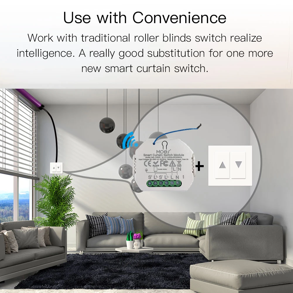 Tuya WiFi Roller Shutter Motor – All Things Tech Store