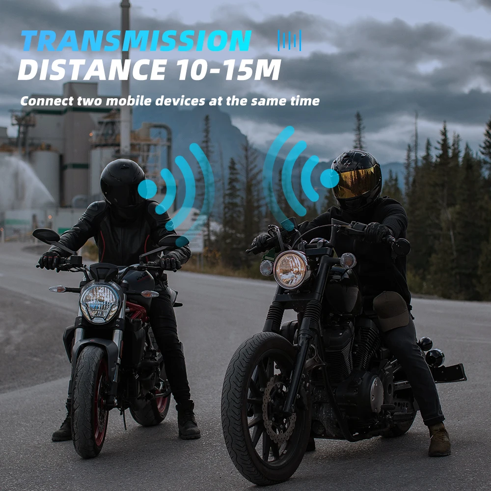 BT12 casque de moto casque mains libres Kit d'appel stéréo Anti-interférence étanche lecteur de musique haut-parleur sans fil écouteur - AliExpress 201355758