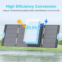 Panneau solaire portable E-POWO 800 W / 400 W, pliable et durable, complet avec un étui de béquille réglable, étanche IP67 pour camping-car 3