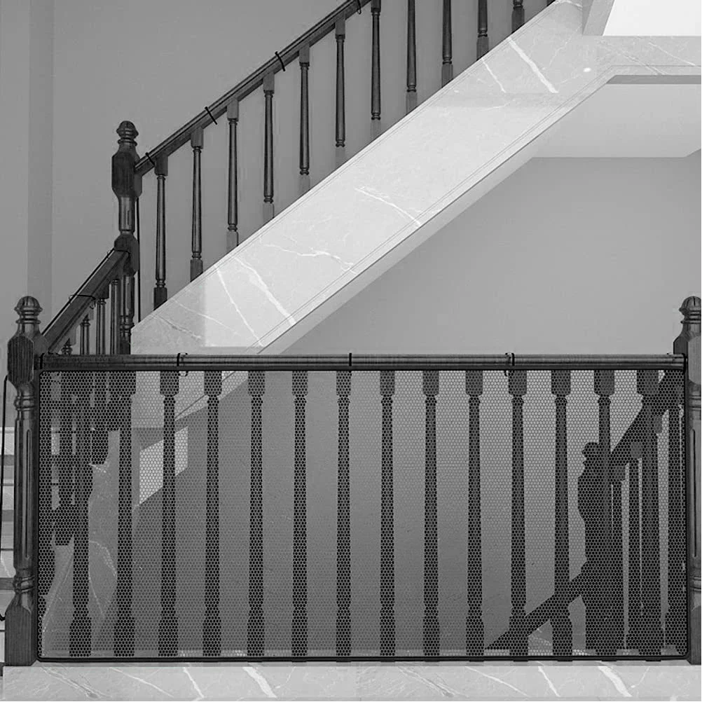 Home Banister Guard Child Safety Stair Net Railing Protective Protection Cot for Kids
