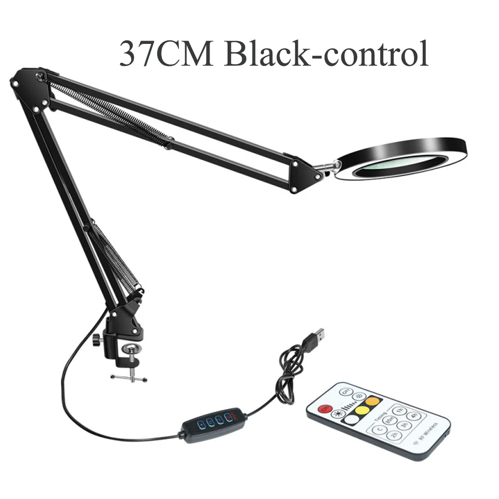 Illuminated LED Magnifier with Adjustable Lighting - Multifunctional Glass for Precision Tasks and Skincare
