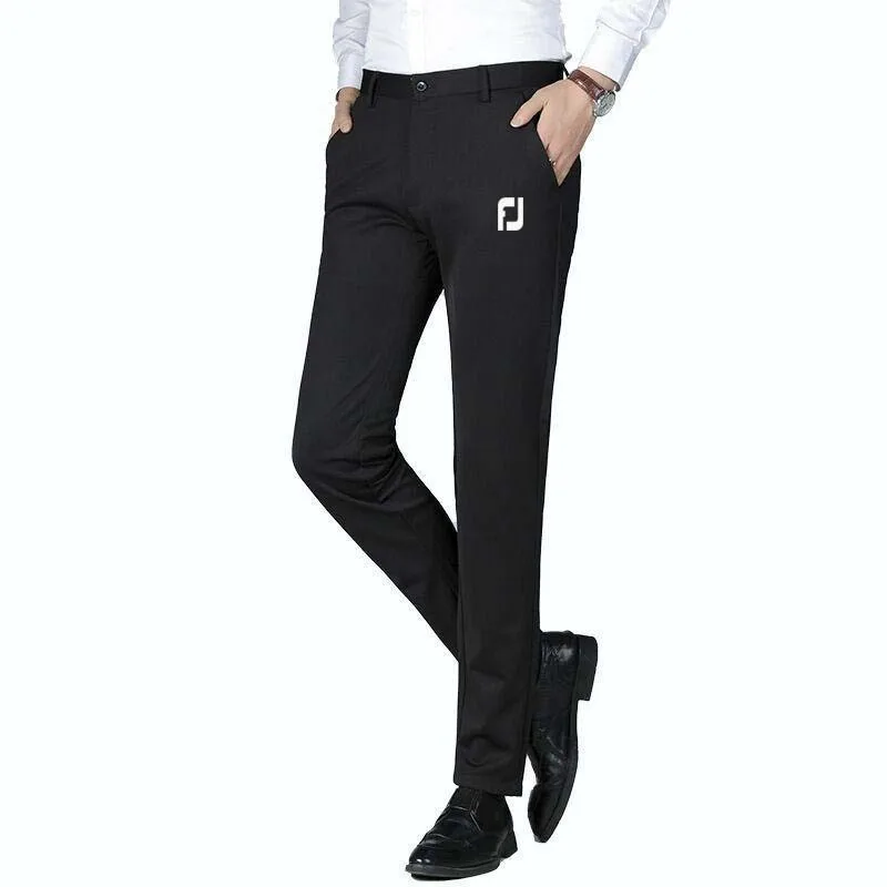 

Golf clothing men's summer high-quality ice silk breathable stretch pants Golf men's casual business straight leg pants