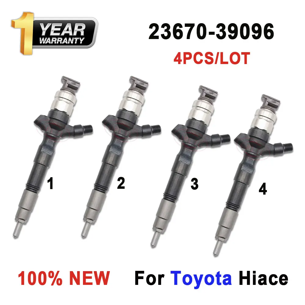 

ORLTL For TOYOTA Hiace New 2367039096 Diesel Injector 23670-39096 23670 39096 4pcs/lot