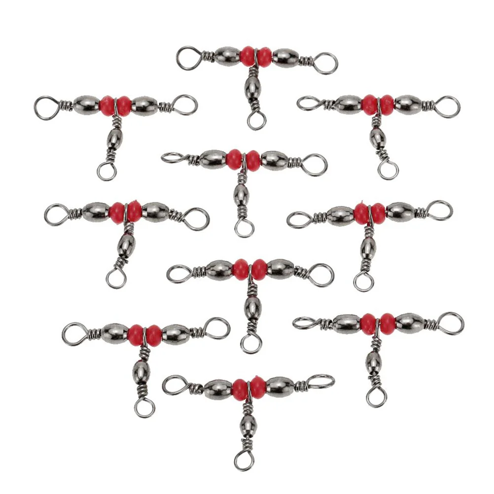 

100 Pcs Fly Attractant Bait Fishing Swivels Connector Gear Sinker Slides Rolling