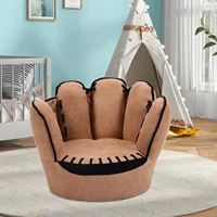 Kids Sofa, Children Couch with Ergonomic Backrest and Cute Appearance, Upholstered Chair for Kids Room, Living Room 4