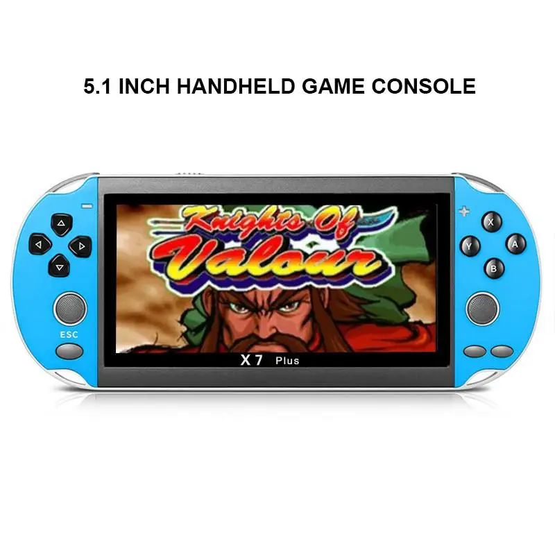 4.3/5.1/7.1 Inch HD Screen Portable Video Game Console Mini Handheld Games Consoles Built-in 10,000 Retro Free Games Consola 