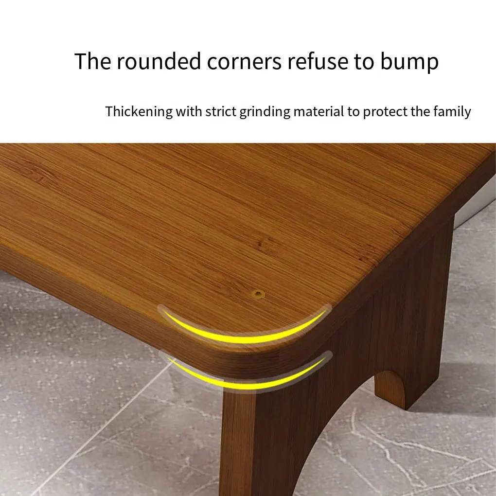 Bamboo Toilet Stool Waterproof Non Slide Poop Seat Pregnant Foot Stand Old People Squat Bench for Travel