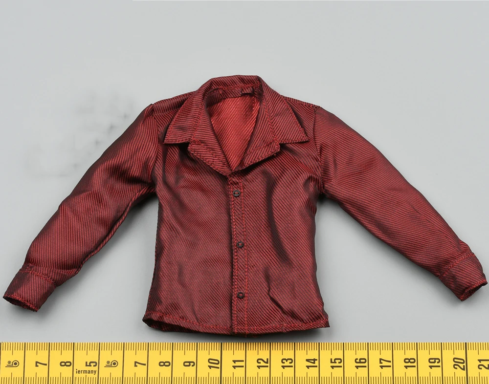 

Коллекция 1/6 года, модная красная рубашка DAMTOYS GK023 для гангстеров, Королевство, алмазов, Анжело, топы, поясной ремень, аксессуары для экшн-фигу...