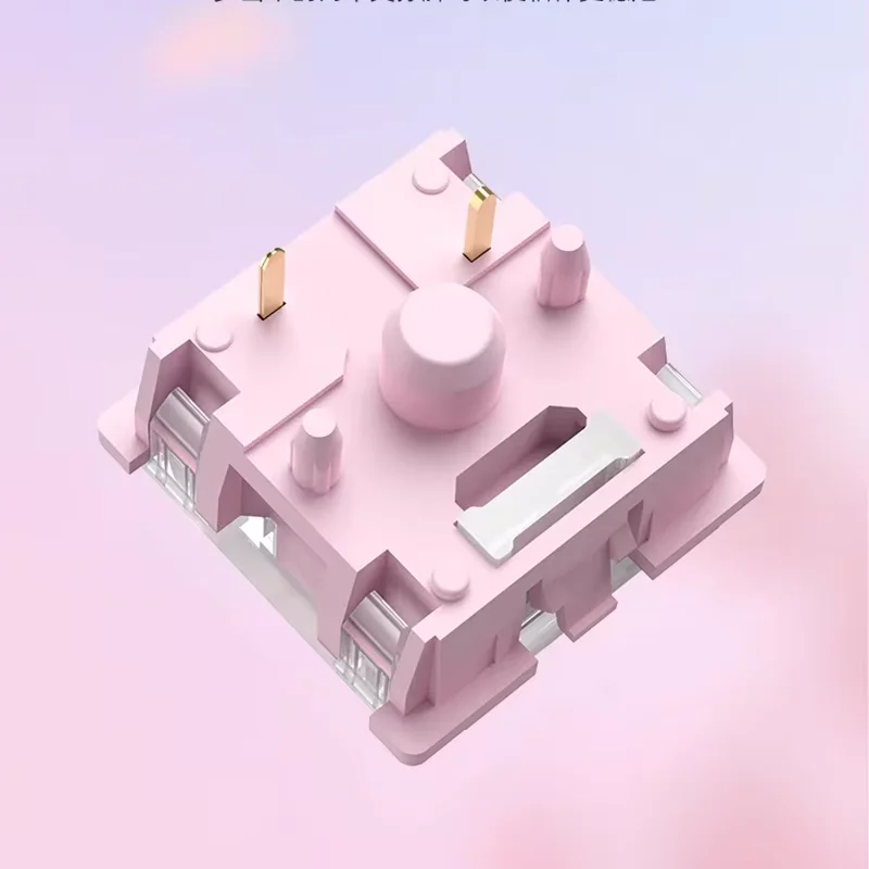 OUTEMU 딸기 사일런트 스위치 라이트 프레셔 리니어 32 gf RGB 5핀 기계식 키보드 MX 스위치 게이밍 키보드 무음 스위치