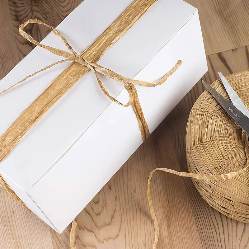 218Yards Raffia Paper Craft Ribbon Packing Paper 1/4Inch 4