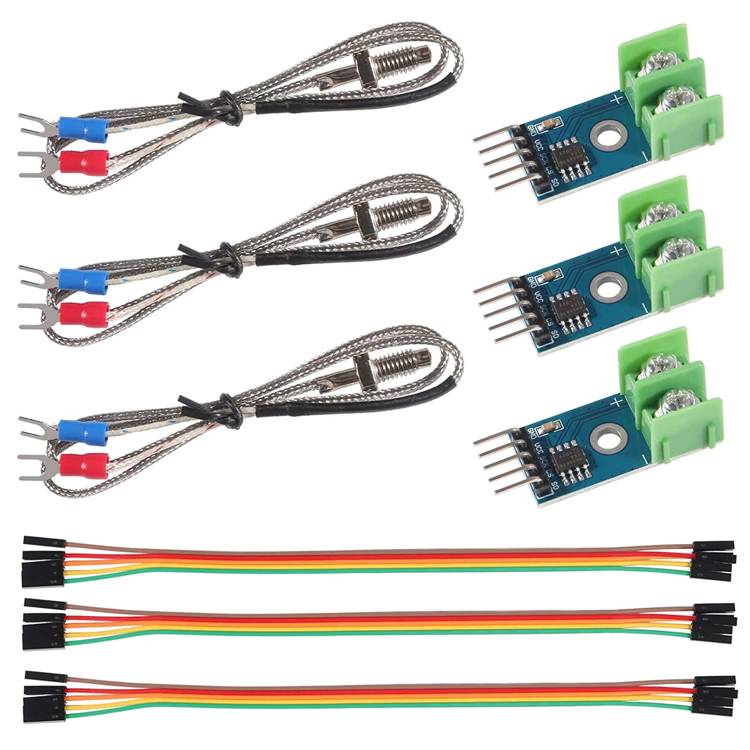 1/3 Set Dc 5V Max6675 Modulo + Sensore Di Temperatura Termocoppia Tipo K M6 Per Arduino Raspberry Pi