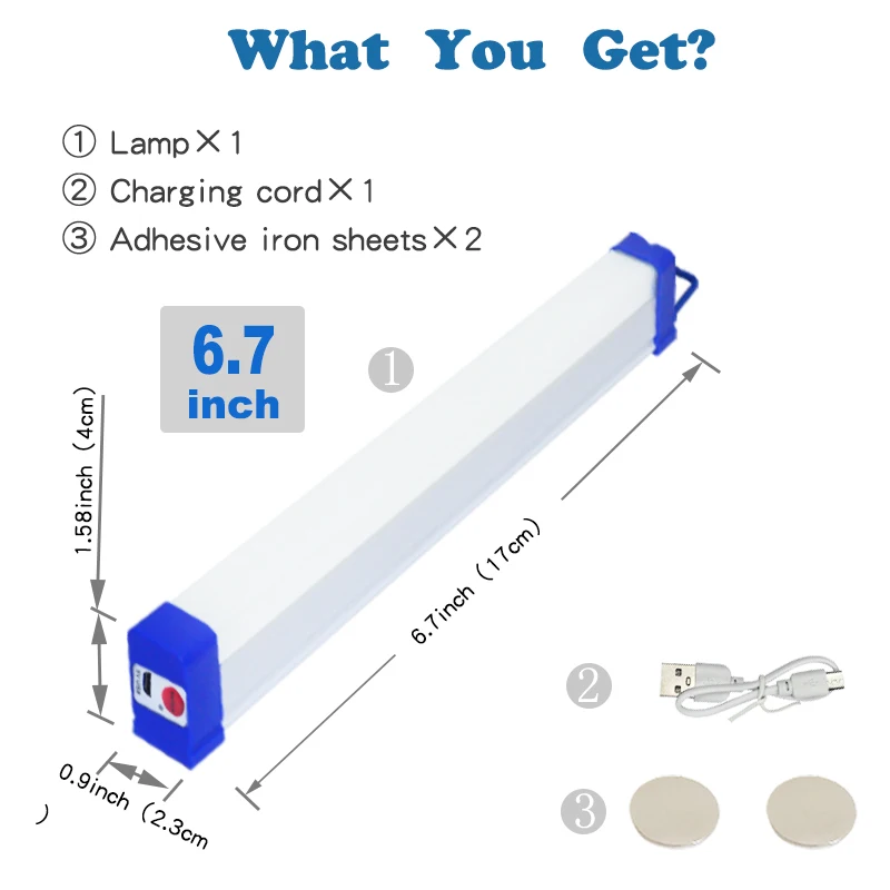 ตัวเลือกสินค้า LED ไฟฉุกเฉิน พกพา แคมป์ปิ้ง ชาร์จ USB แม่เหล็ก